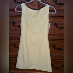 Cream Sleeveless Sheath Mini Dress